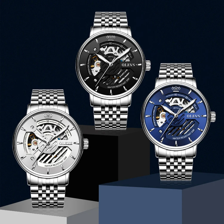 Chinese brand diver stainless steel chronograph automatic mechanic custom luxury men watch