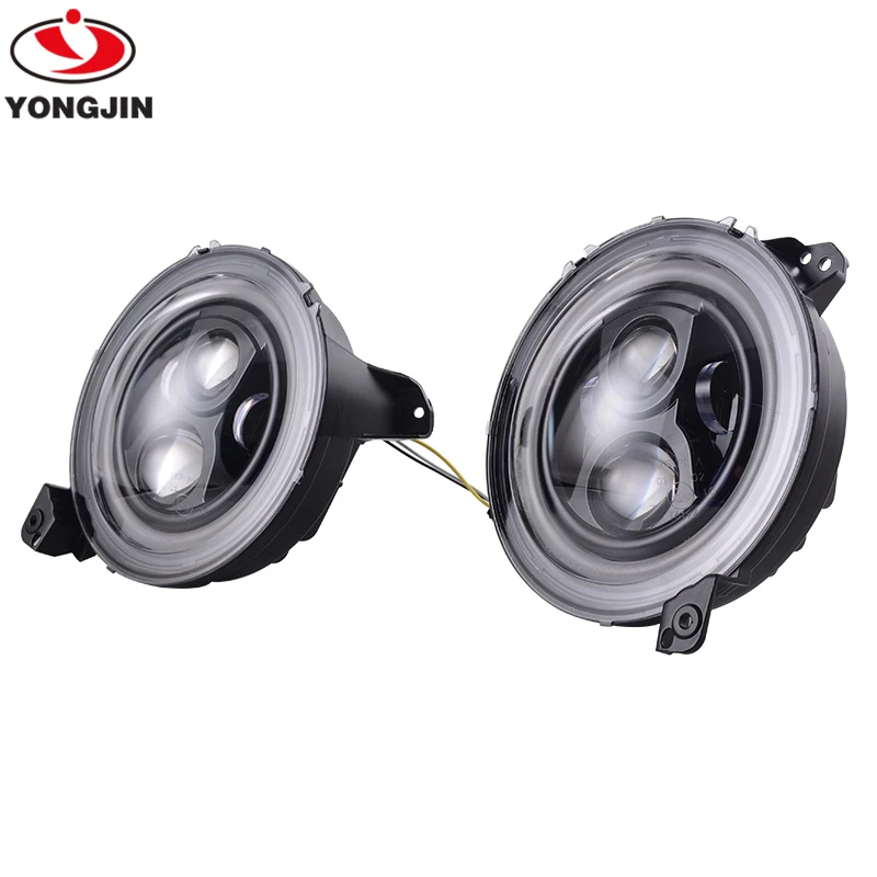 Upgrade Auto Lighting System Front Round Led headlight front lamp  for Jeep wrangle JL 2018+ car lighting