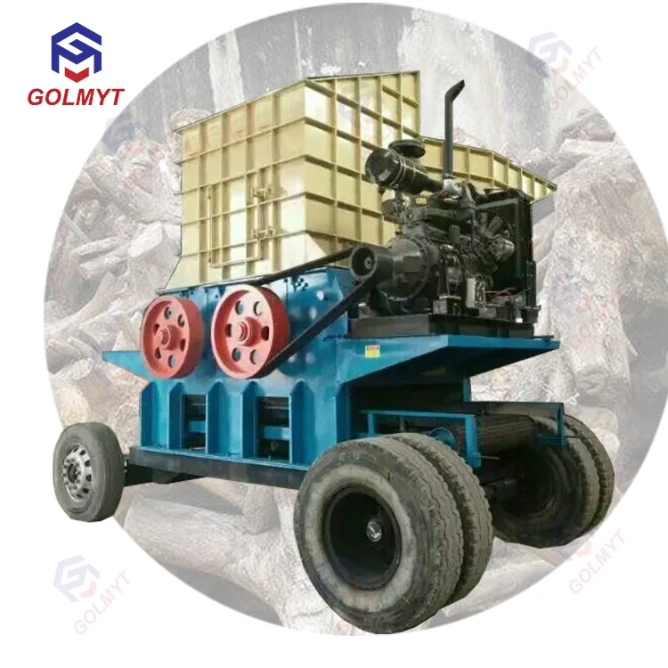 Large type irregular shape tree stump crusher /tree trunk crushing equipment for sale