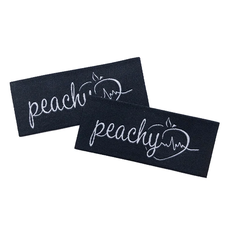 Прямая вязаная этикетка для одежды