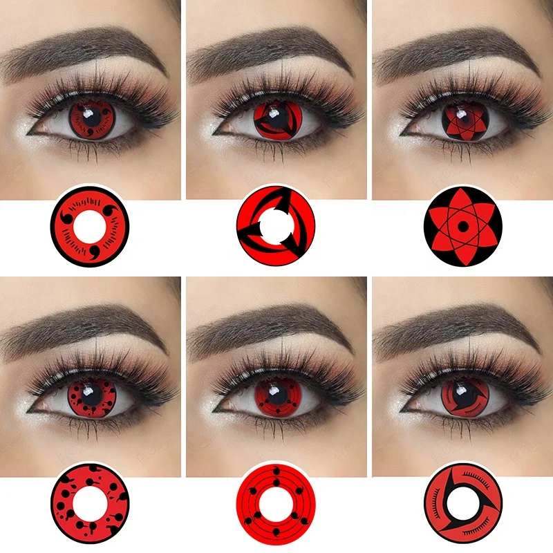  Wholesale pseyeche 140 models cosplay crazy lenses kakashi mangekyou halloween sharingan