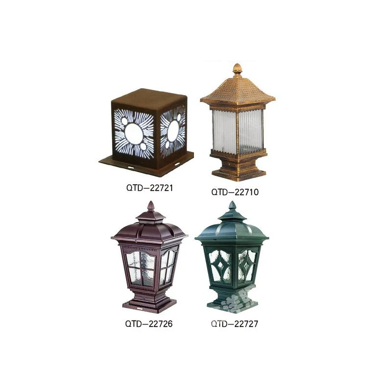 
Hot sale high quality gate pillar solar metal outdoor pillar lamp 