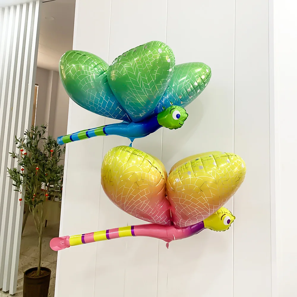 New Birthday Party 3D Butterfly Frog Ladybug Aluminum Foil Balloon Wholesale