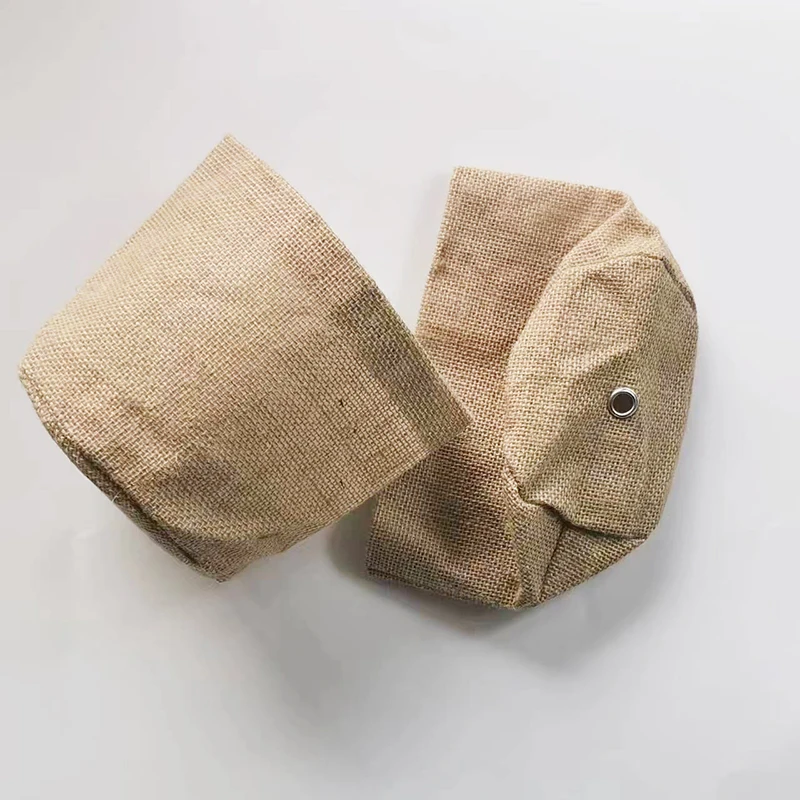 Wholesale Custom Design Hemp Jute Round Bottom Rice Bag Burlap Coffee Beans bag