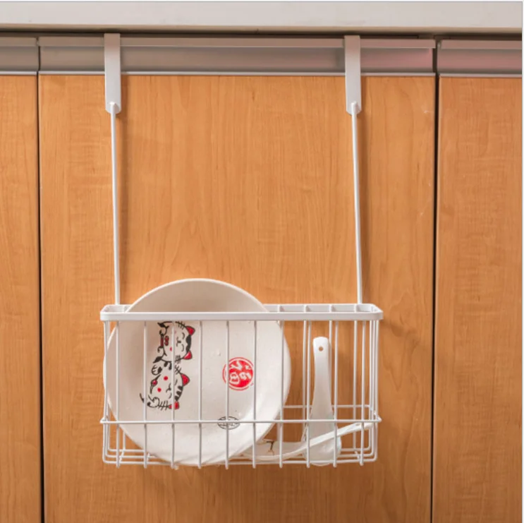 Over the Cabinet rack door rear basket rectangular bathroom cabinet door grid wire hanging baskets