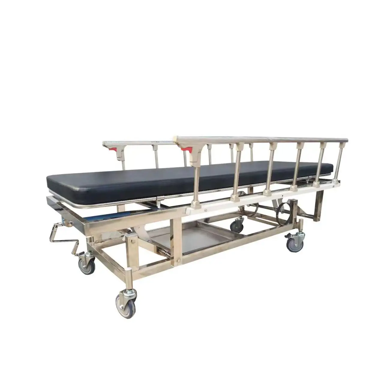 Hospital medical aluminum alloy folding ambulance transport stretcher rescue patient stretcher trolley cart bed for clinic
