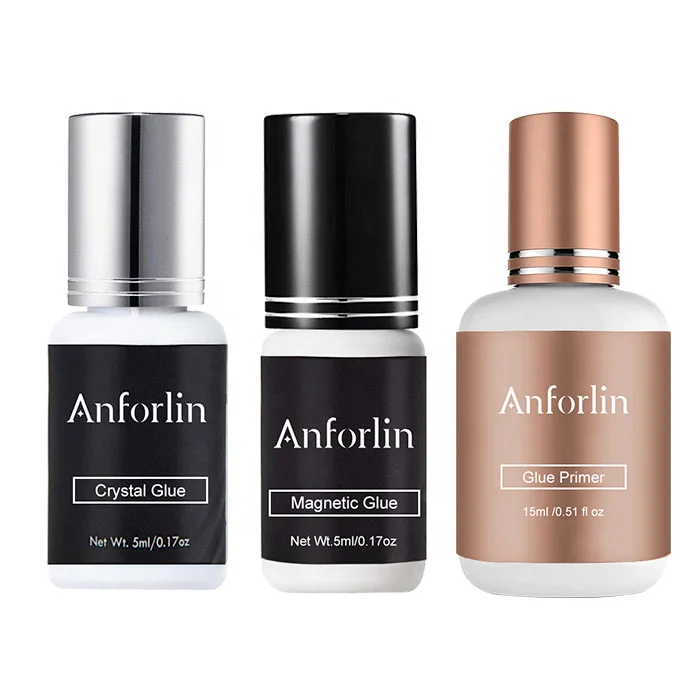 Anforlin Fast drying wholesale lash extension glue custom private label waterproof eyelash glue for eyelash extension