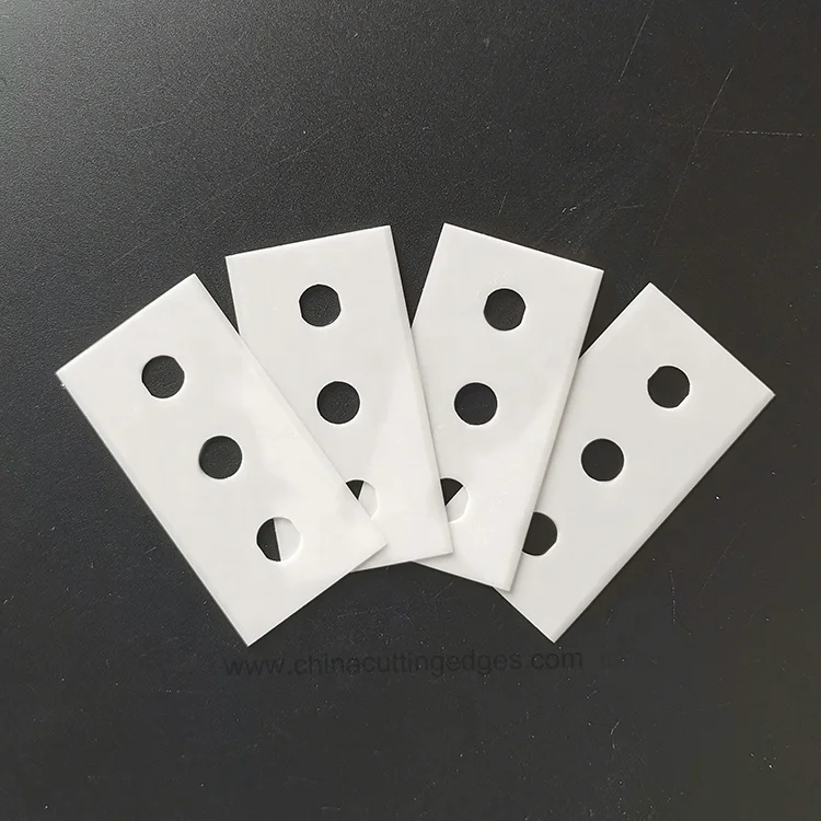 Zirconia Blades Slitting Machine Blade Ceramic Three Hole Blade