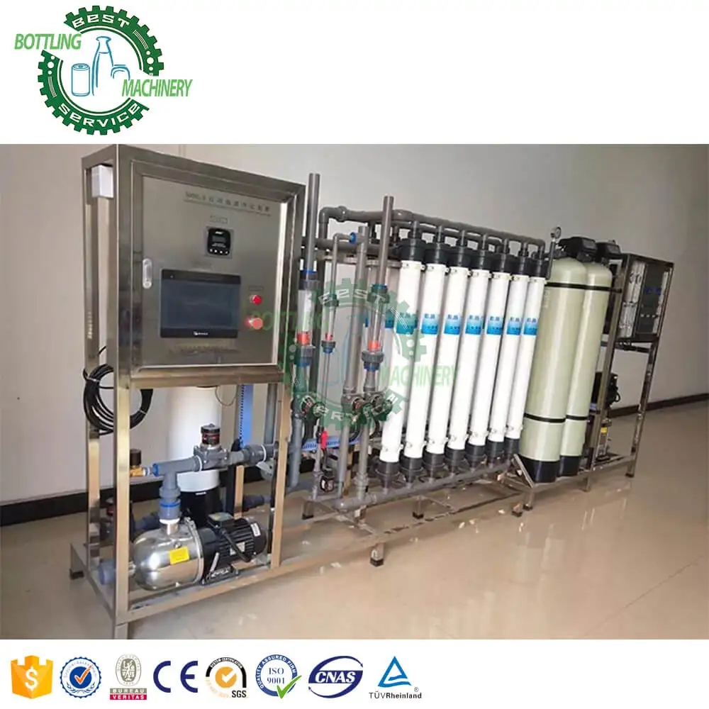 0.5-30T/H manual valve fiberglass Active Carbon Quartz sand filter tank UF Ultrafiltration water purifying machine for community