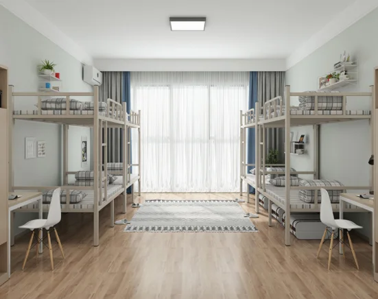 metal bunk bed dorm apartment hotel furniture high quality wholesale steel bunk bed