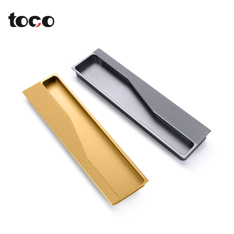 Manufacturer Embedded Concealed Wardrobe Drawer Pull Knobs Furniture Kitchen Cabinet Door Handles