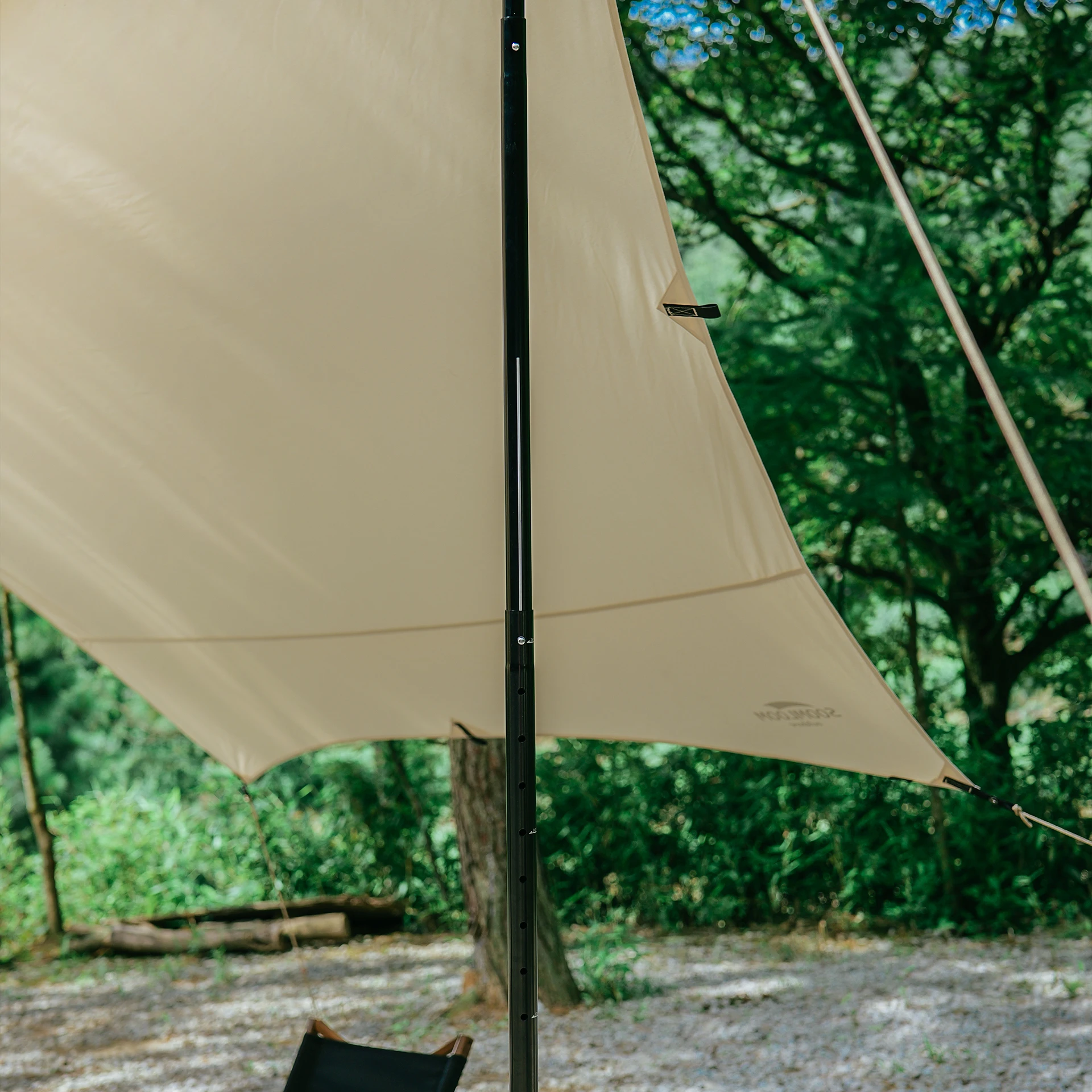 4 Sections 2.60m Aluminum Alloy Retractable Pole tents for events wedding party pole and peg Camping Tent Poles