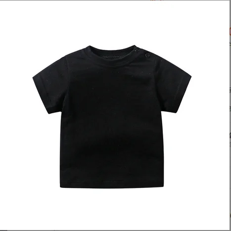 High Quality All Cotton Custom Baby T Shirt Summer Baby Tees Short Sleeve Plain Toddler T Shirts for Little kids