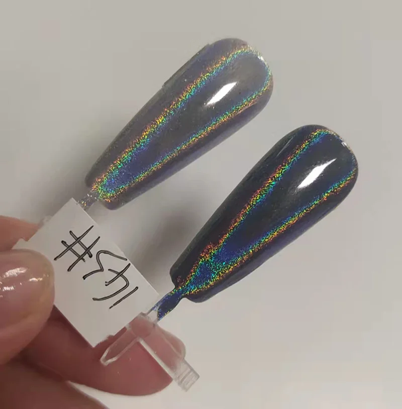 Laser Effect Rainbow 60 350 1000 um Holographic Pigment Powder for Nail