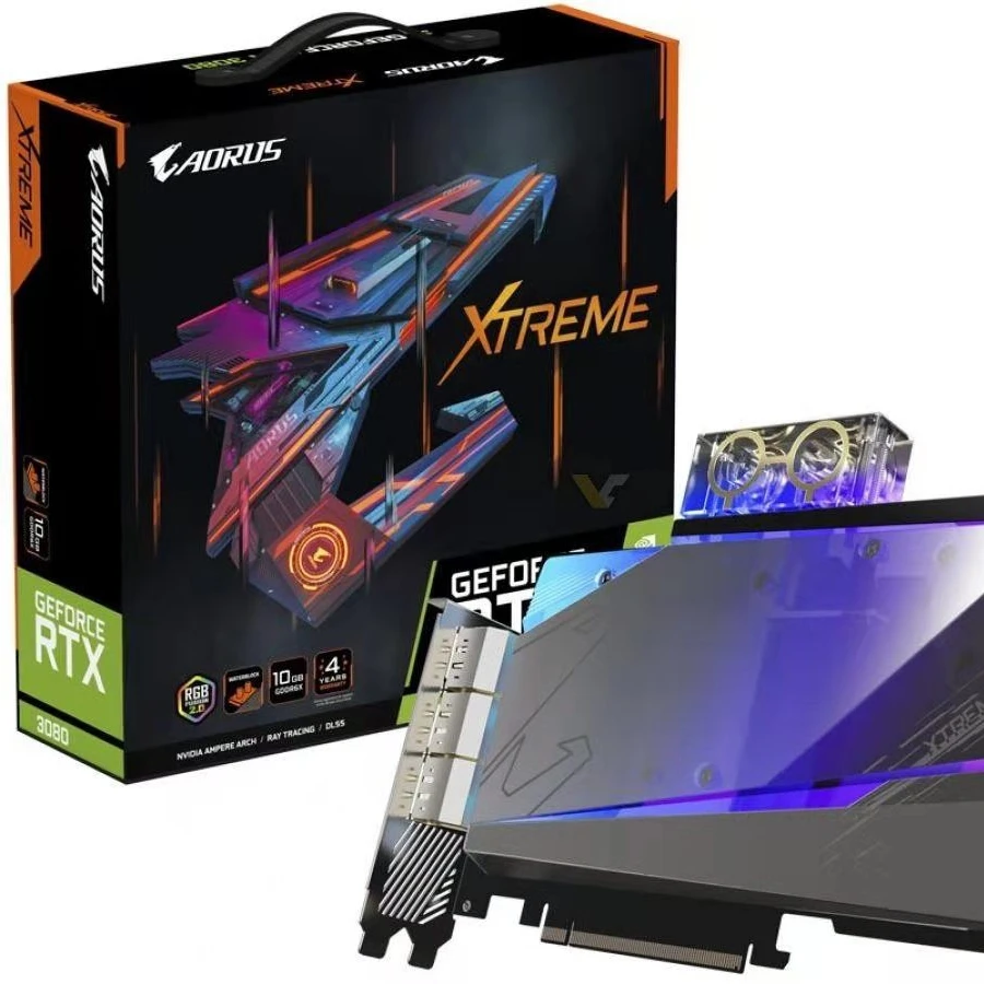 Графическая карта gigabyte rtx 3080 aorus xtreme, Максимальный напор 97 м, 10 ГБ, для майнинга эфириума asic