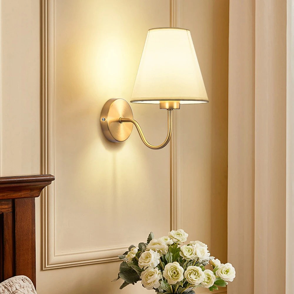 Led Lights Wall Lamps Vintage Style Interior Indoor Lighting Classic Modern Cone for Home Wall Sconce for Decoration Black
