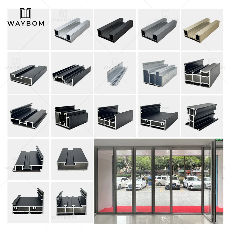 Bifold Doors Factory wholesale customization Double Glazing aluminum bi folding door & window accessories frame aluminum profile
