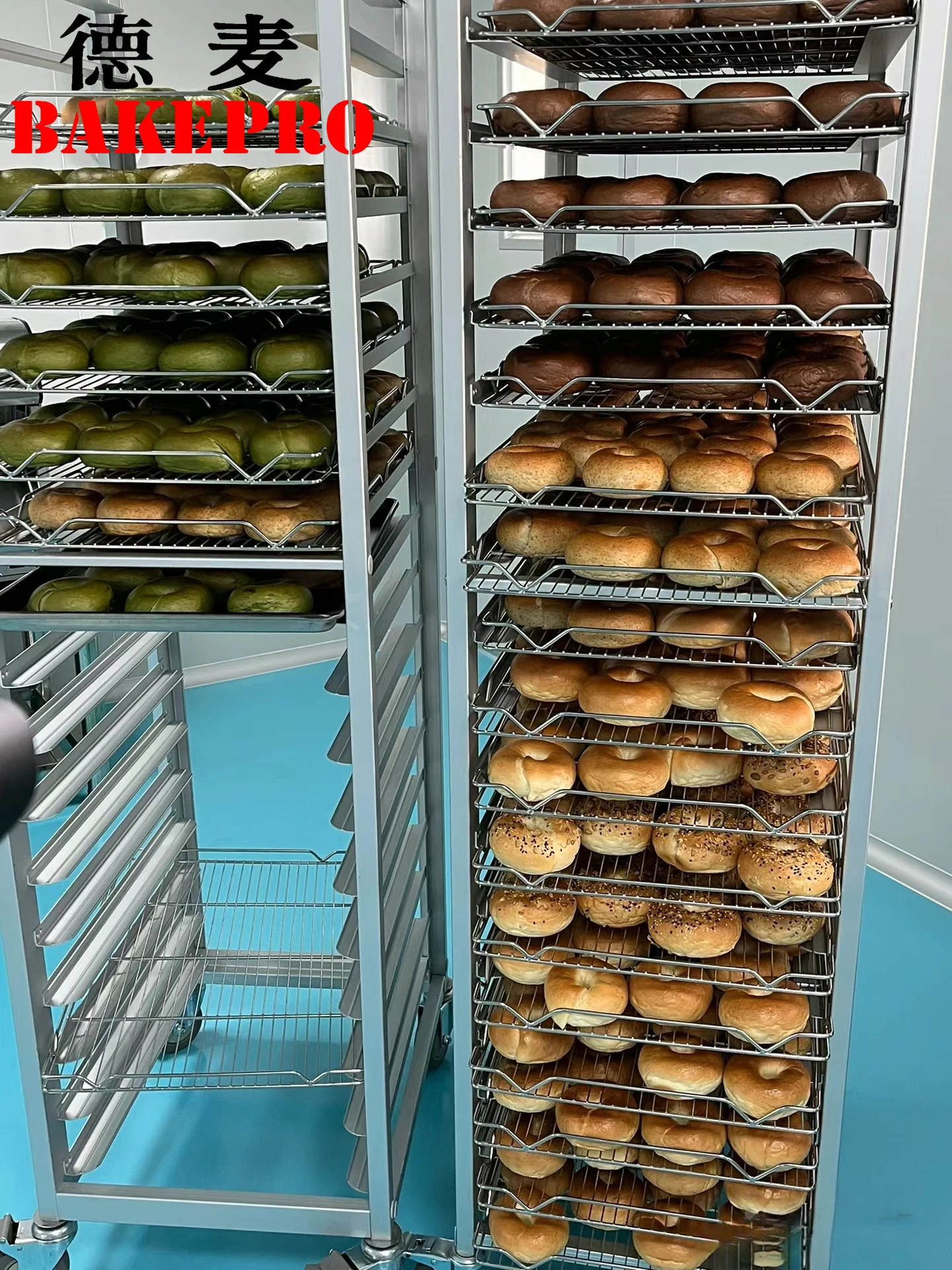 BACKPRO aluminum trays by high heat tolerance large food display trolley baking tray rack trolley