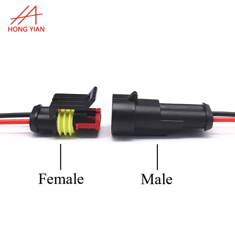 Automotive Fast Quick Splice M12 D-sub 2 Pin Led Connector 3pin IP67 PVC/PUR Waterproof Connector