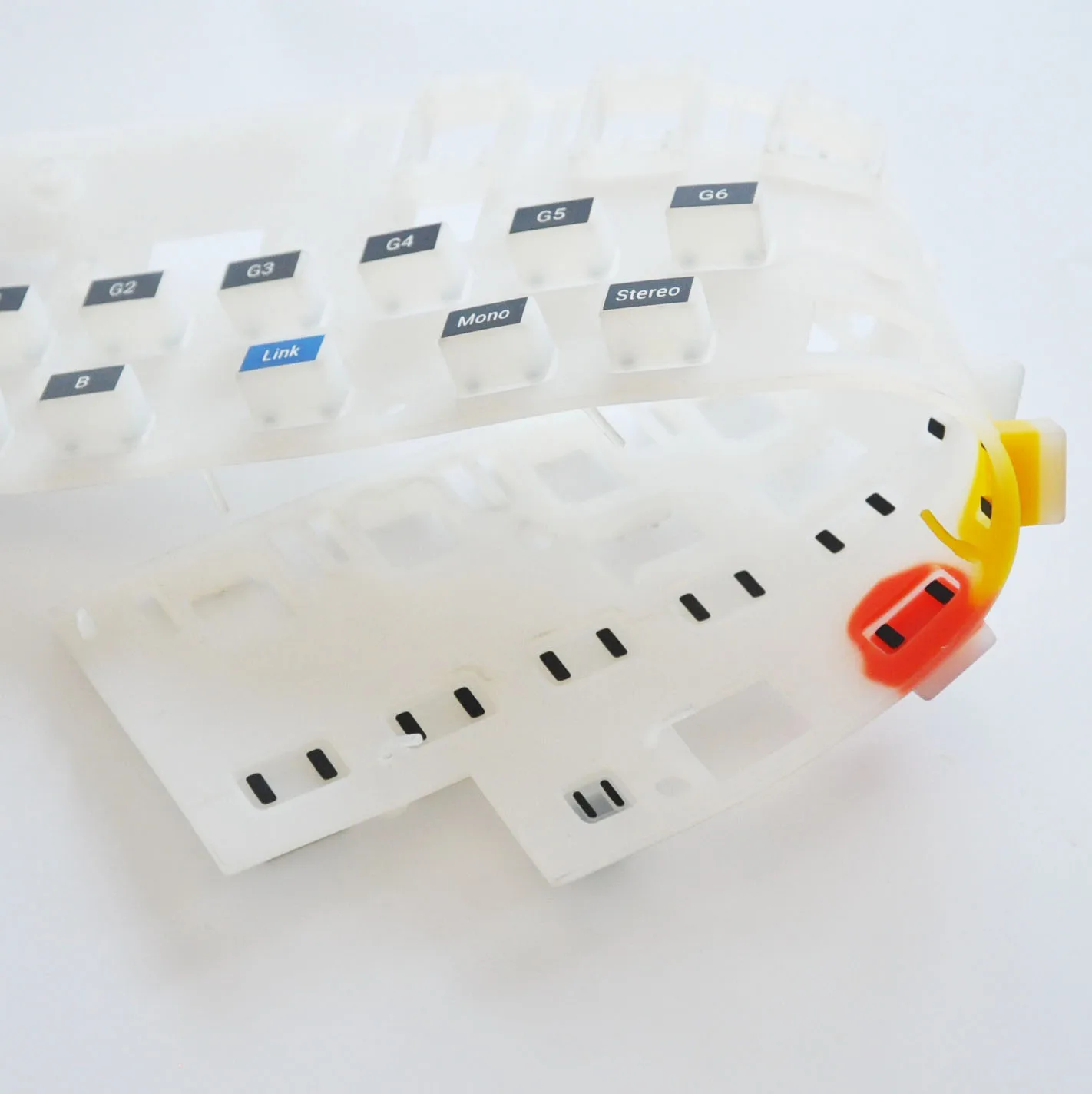 ODM Silicone Rubber Silicone Dipping Industrial Keypad Round Shape Membrane Switch Rubber Silicone Button