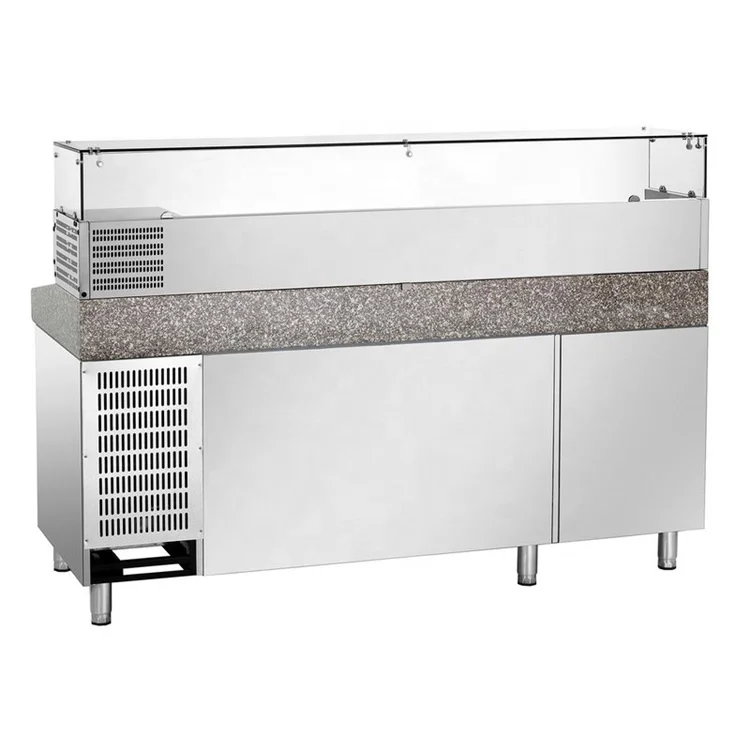 New Granite Table Commercial Restaurant Under Counter Refrigerator For Preparing Pizza