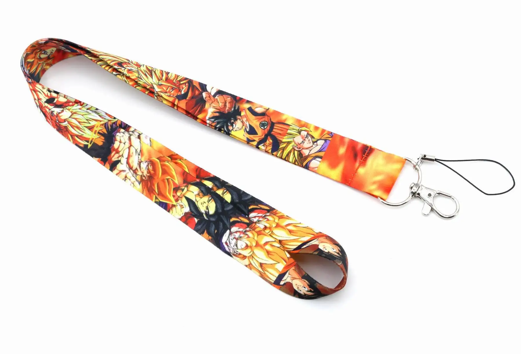 DBZ Goku Cloth Lanyard, Anime Goku Lanyard, Cartoon DBZ cloth Lanyard