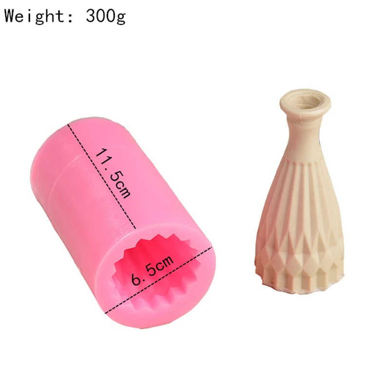 DIY 3D Silicone Flower Pot Molds Vase Concrete Planter Mold Craft Succulent Plant Soap Candle Holder Pot Flower Cement Molds