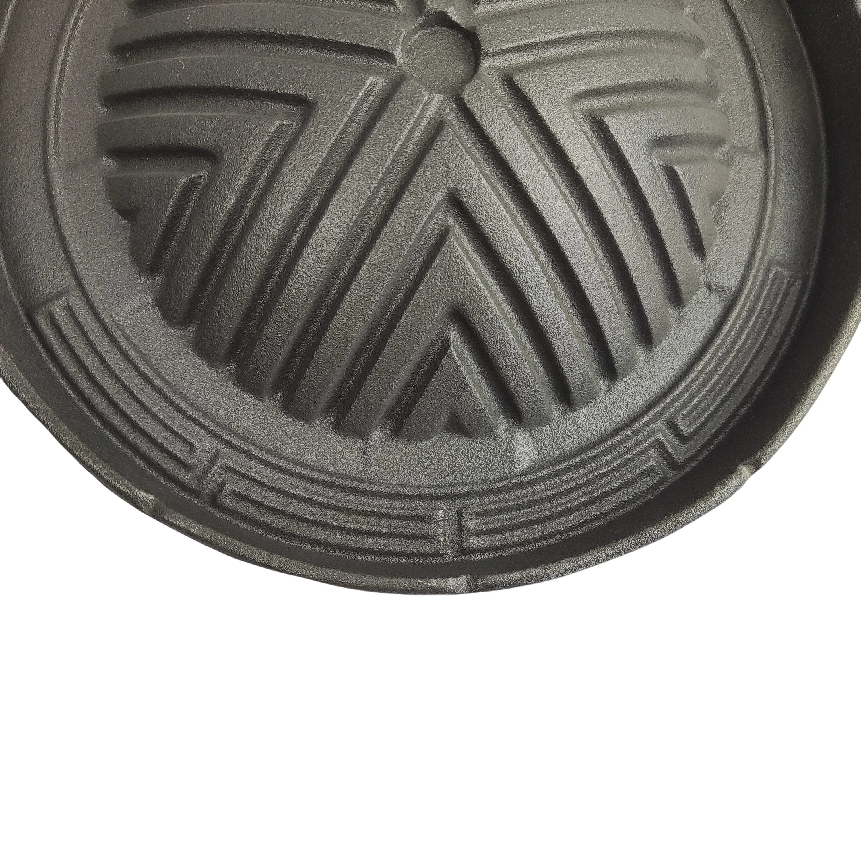 Cast Iron Mookata Thai Korean Bbq Smoke Steak Grill Steak Plate