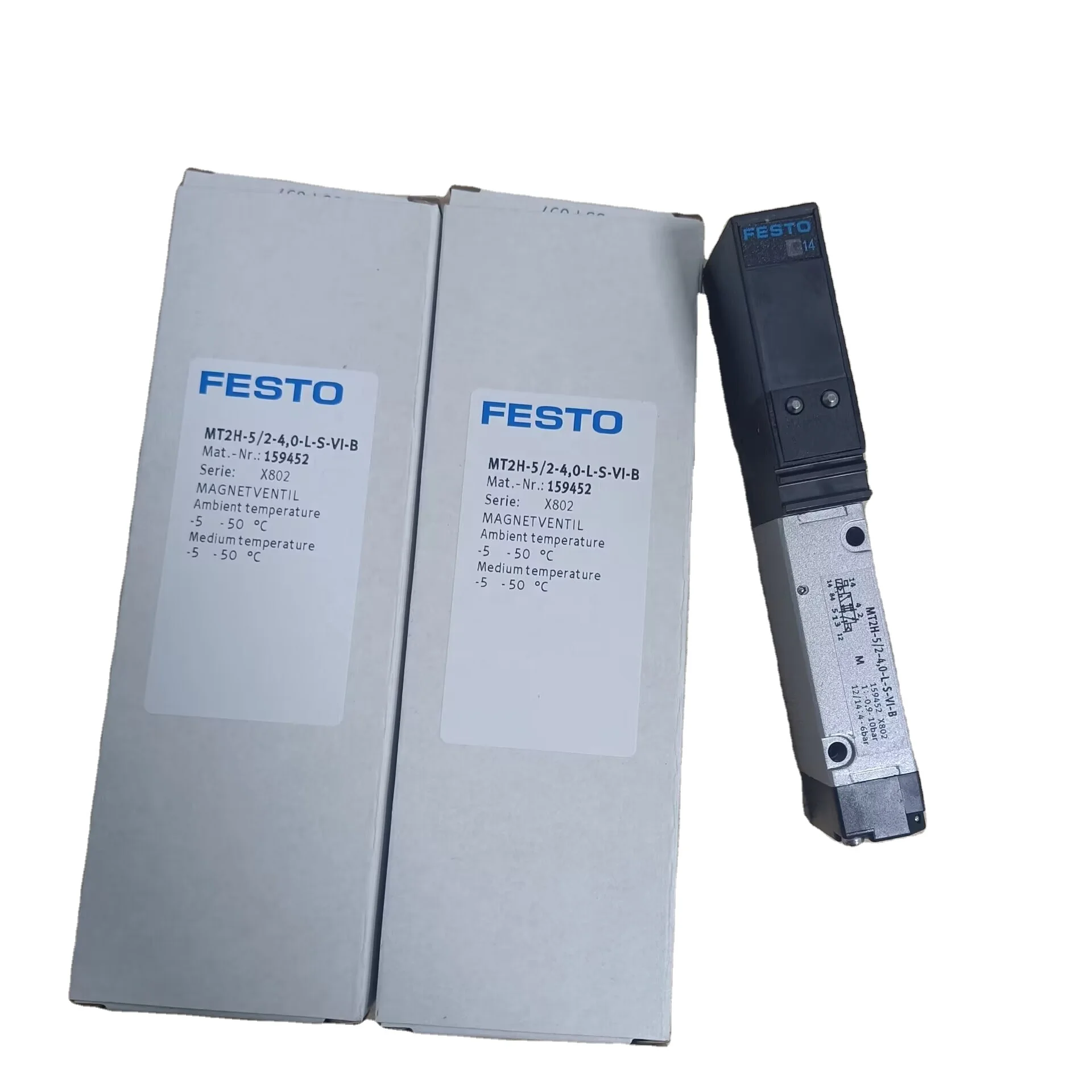 original Festos pneumatic solenoid valve MT2H-5/2-4,0-L-S-VI-B 159452