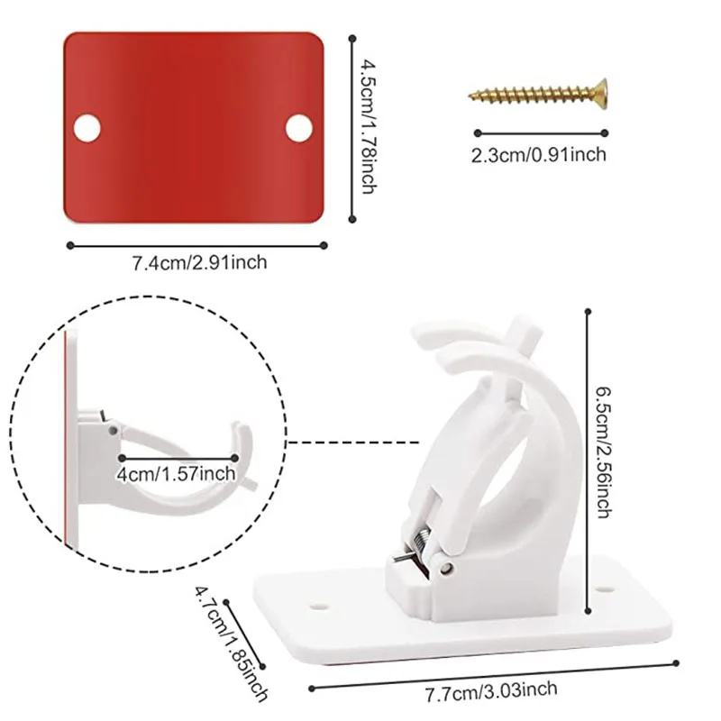 Tie Back Hook Curtain Rod Holder Adhesive Curtain Wall Hook Plastic Shower Curtains Hooks