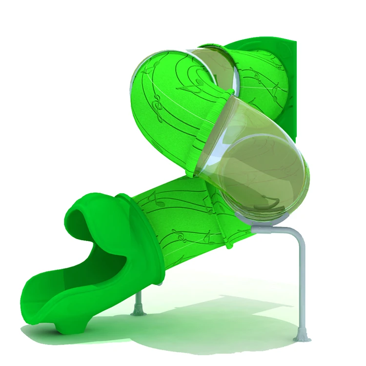 YL22545 Transparent Stable Round Corner 1.8m High Safety Water Park Slide Tubes Playground Accessories For Sale