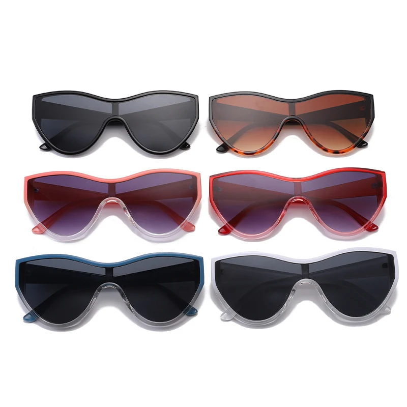 HW 20029 One-Piece Sunglasses Oversized Women Men Cat Eye Sun Glasses UV400 Shades ready stock sunglasses 2023