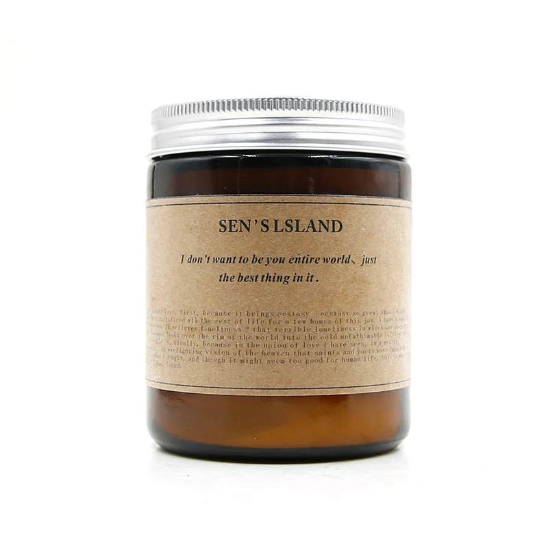 
China Hot Sell White Color Decoration Glass Scented Candle Glass Jar 