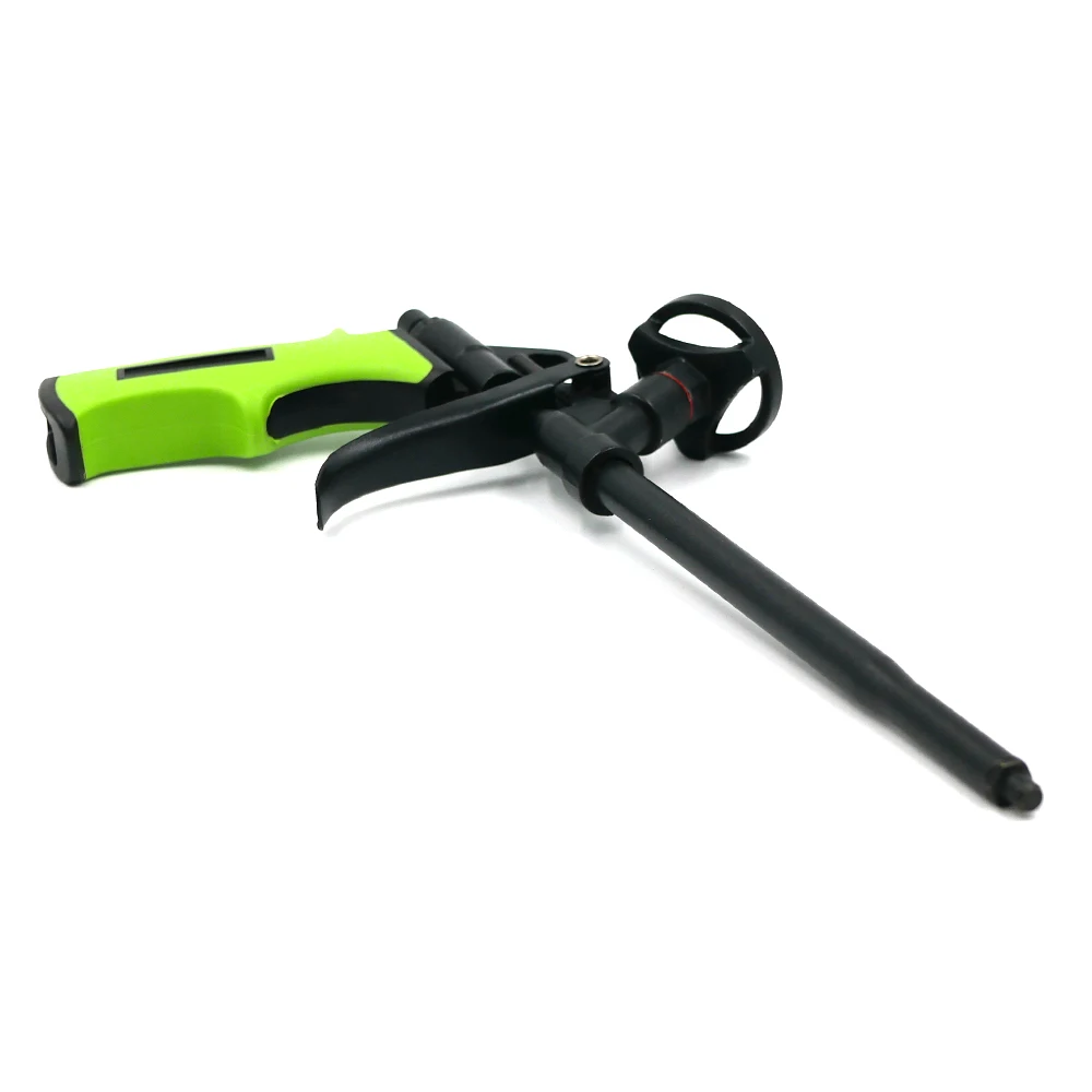 Green Manual Foam Caulking Gun Expanding Dispensing PU Foam Spray Gun Application Applicator
