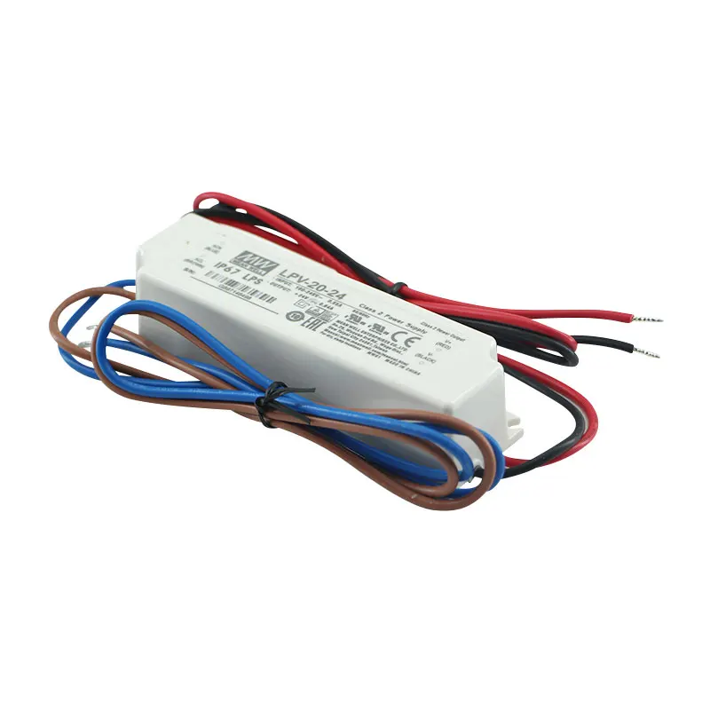 Meanwell MW LPV-20-12 LPV-20-24 LPV-20-5 LPV-20-36 20W mean well IP67 Outdoor CV AC/DC 24V 12V 5V 36V led switching power supply