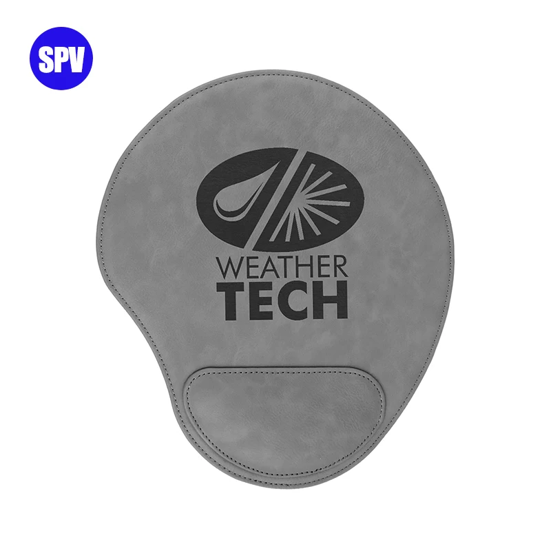 Genuine Laser Blank Mouse Pad Leather Cutting Mousepad With Wrist Rest