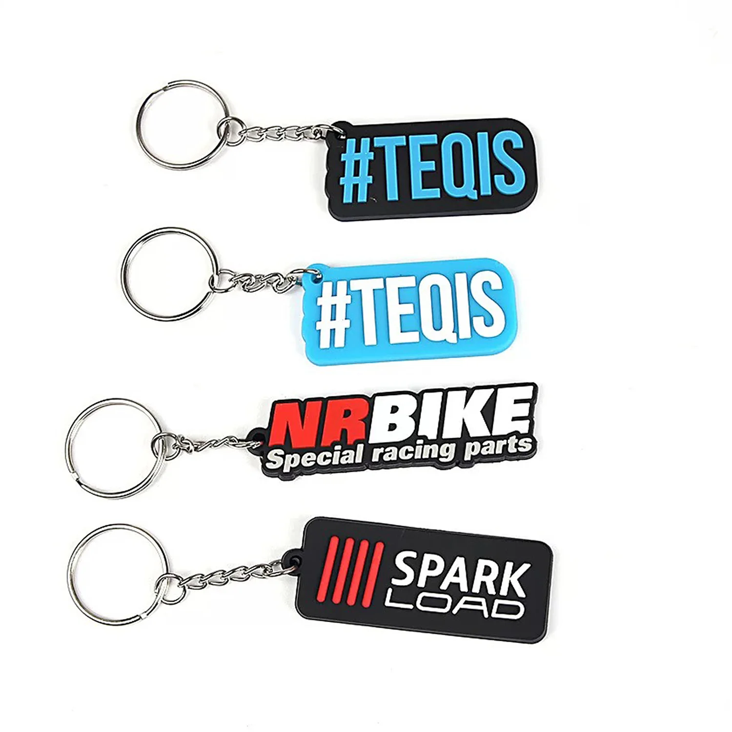 Manufacturer wholesale price Winter Solstice PVC logo label keychain text trendy rubber silicone metal keychain promotional gift