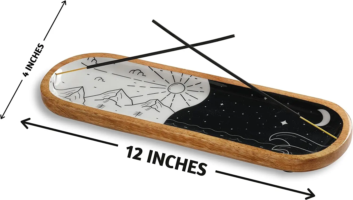 Modern Incense Ash Catcher or Incense Stick  Holder for Home Decor Wooden Incense Tray