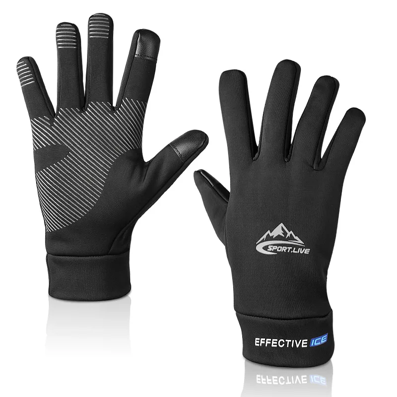 Touch screen sports non-slip gloves autumn and winter outdoor basketball mountaineering cycling cold-proof warm gloves