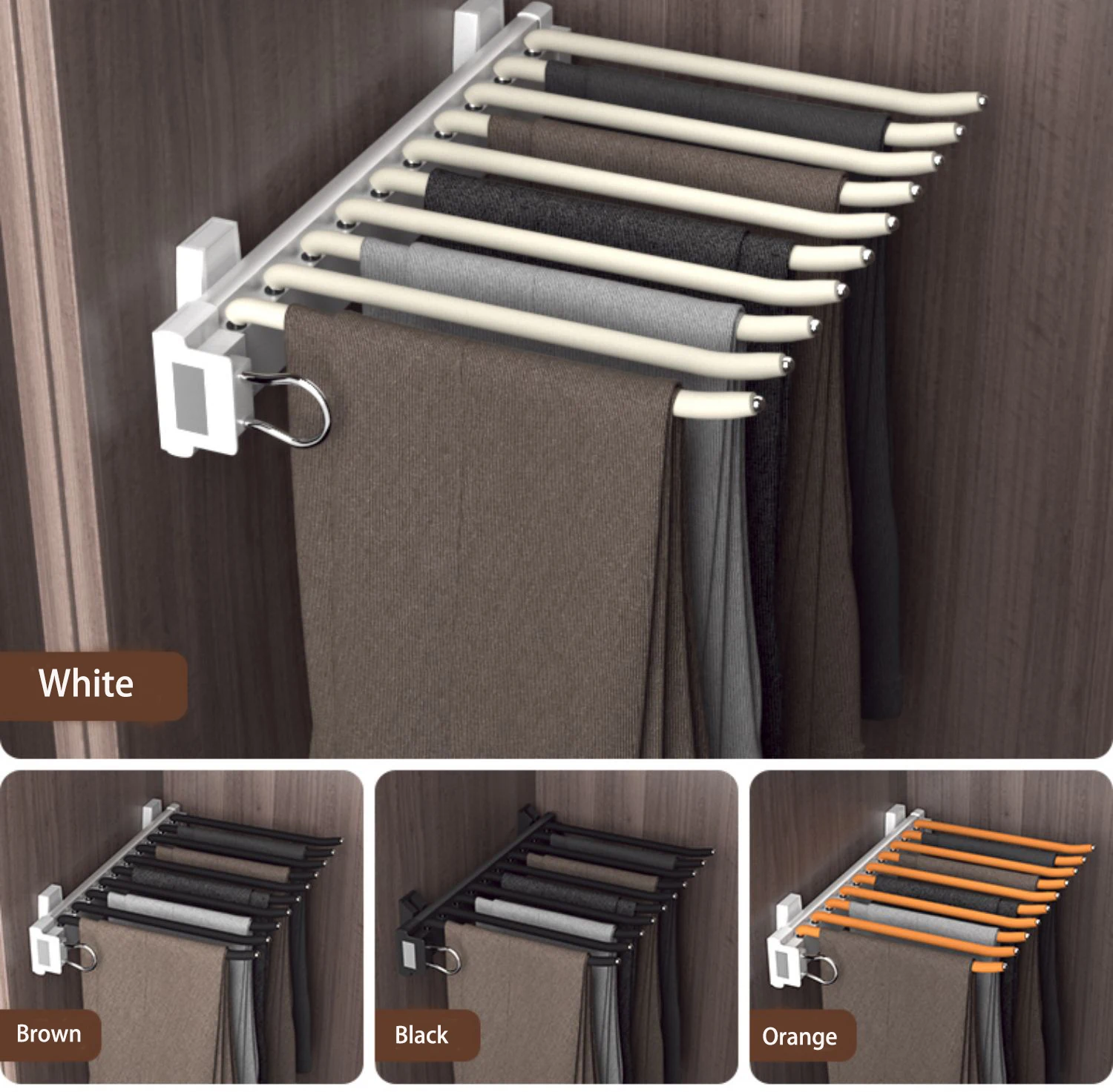 Wholesale Trouser Hanger Steel Trousers Rack High Quality Alumina Pants Hangers