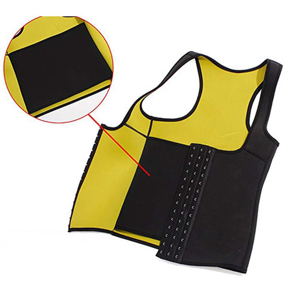 
tummy control shapeware compression neoprene waist training sauna vest for women 