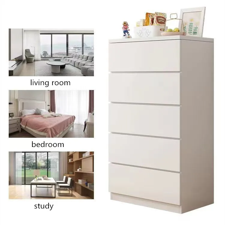 Wholesale Chest Drawer 6 Drawer Dresser Modern Made in China Cheap White Chest of Drawers