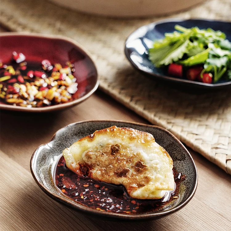 Rustic Ceramic Dipping Bowl Set Multi Color Dip Bowls Porcelain Small Handle Bowls For Sauce Dipping Condiment Side Dishes