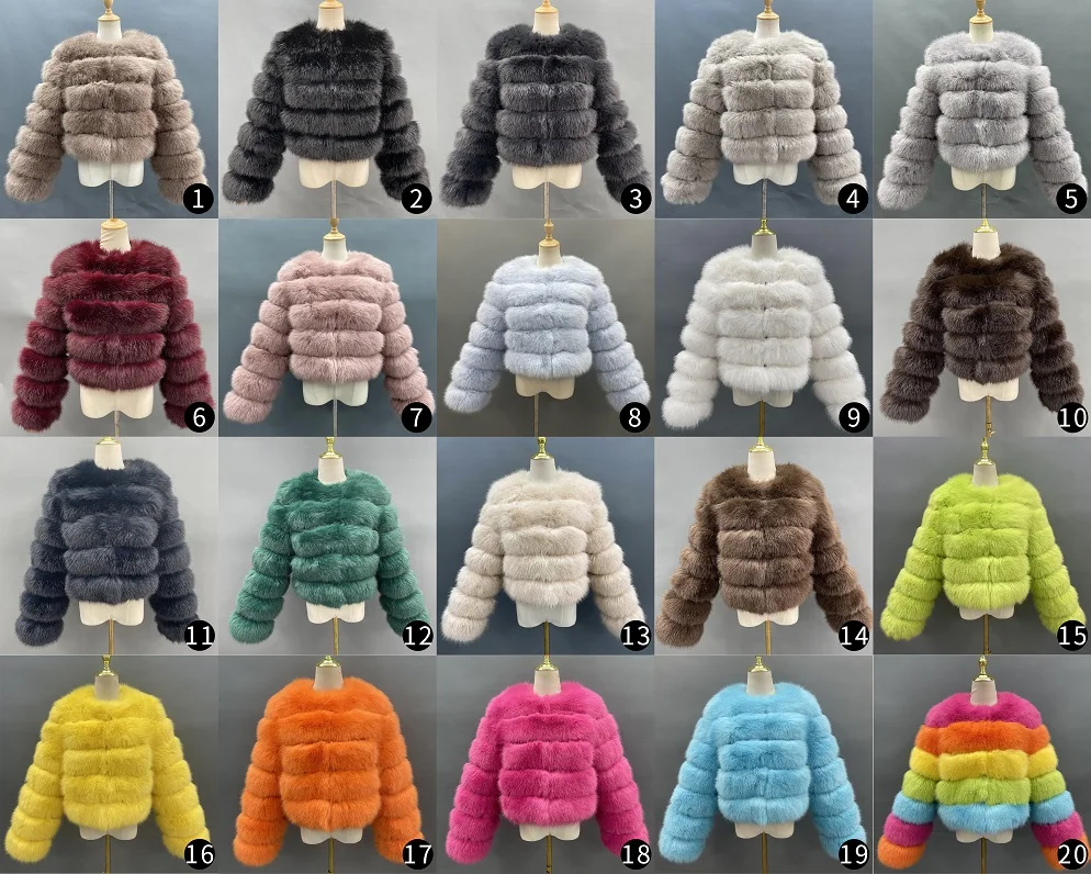 Wholesale Women Fake fox Fur Coat Faux Fur Jacket Winter Coat