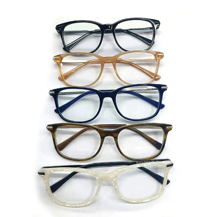 Wholesale Ready Stock Acetate Eyeglasses Frame Mix Colors High Thickness Eyewear Eye Glasses Frames