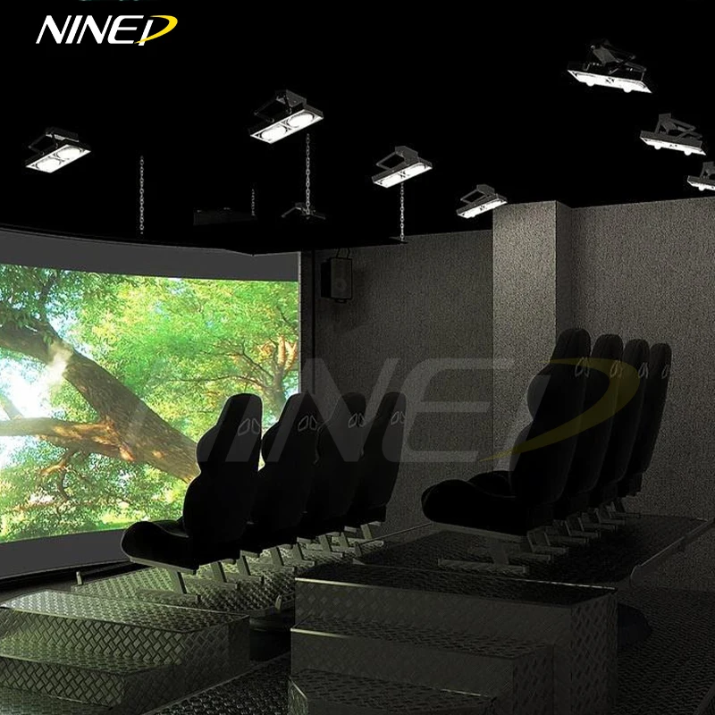 nined vr 5d virtual reality movie theater VR virtual game Six seater shopping mall VR machine