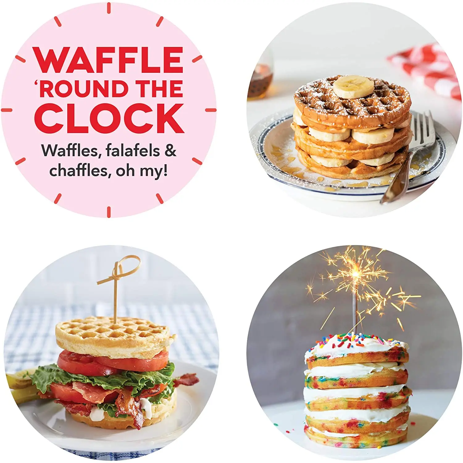  Mini Bubble Egg Cake Oven Breakfast Waffle Makers Portable Premium Non-Stick Plates Electric waffle Maker