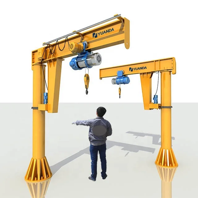 360 degree rotating column type cantilever swing arm jib crane Pillar hoisting jib crane 500 kg 1 2 3 5 6 8 10 ton
