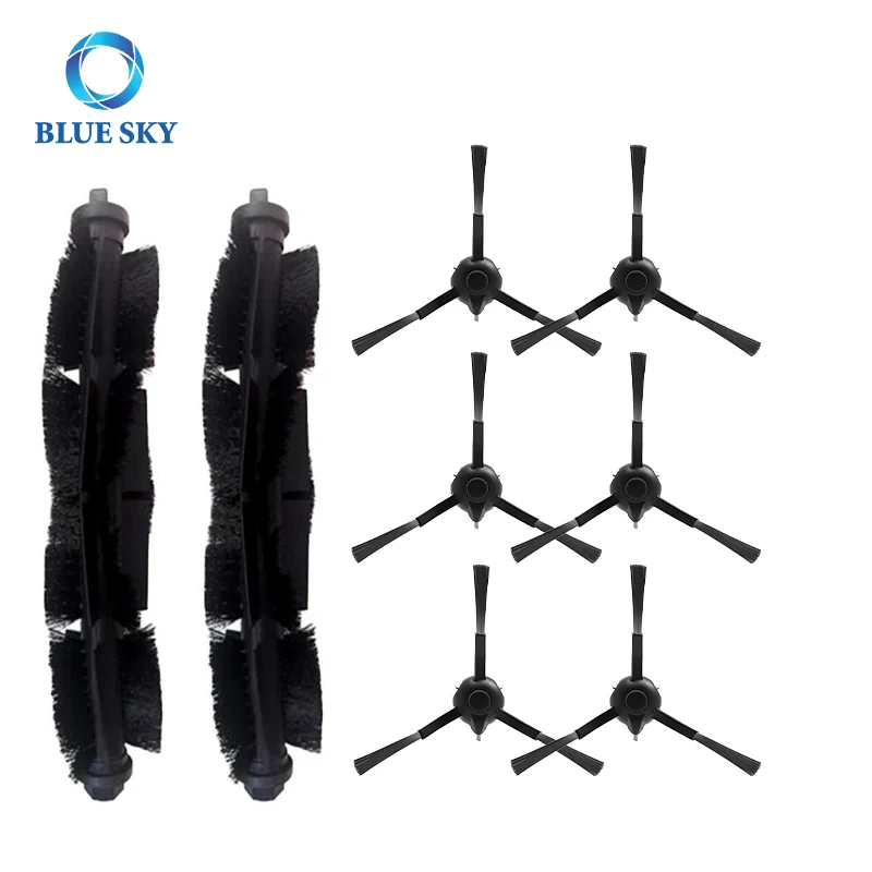 Roller Brush Side Brush Kit Fit for Philipss R6 Slim / XU6500 Sweeping Robot Vacuum Cleaners Spare Parts Accessories