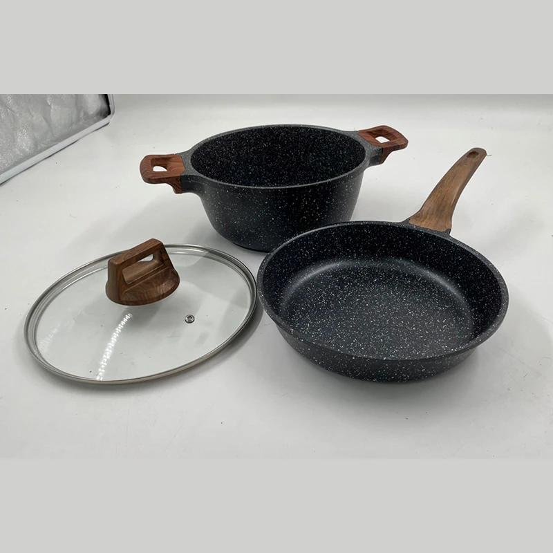 Wholesale High Quality Eco-Friendly Aluminium Nonstick Kitchenware Cookware Set